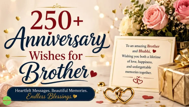 250+ Anniversary Wishes for Brother