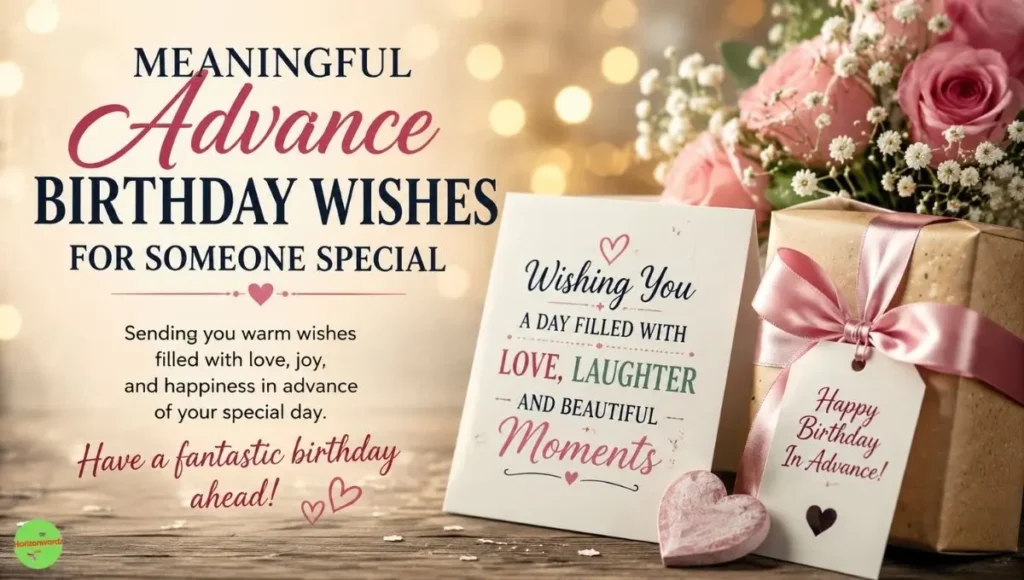 Meaningful Advance Birthday Wishes for Someone Special