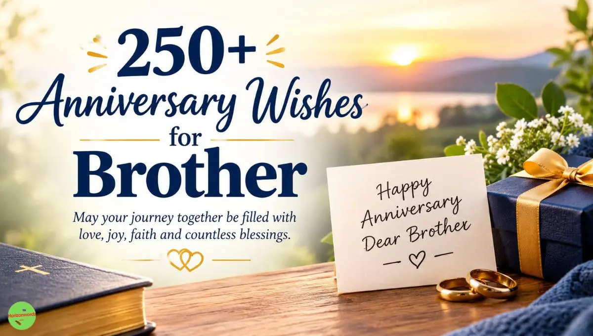 250+ Anniversary Wishes for Brother