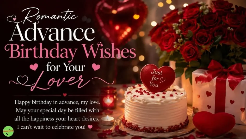 Romantic Advance Birthday Wishes for Your Lover