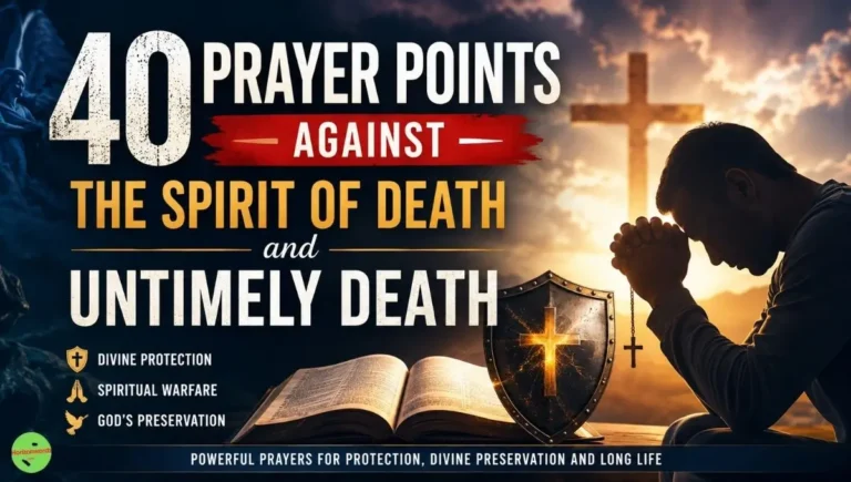 40 Prayer Points Against the Spirit of Death and Untimely Death