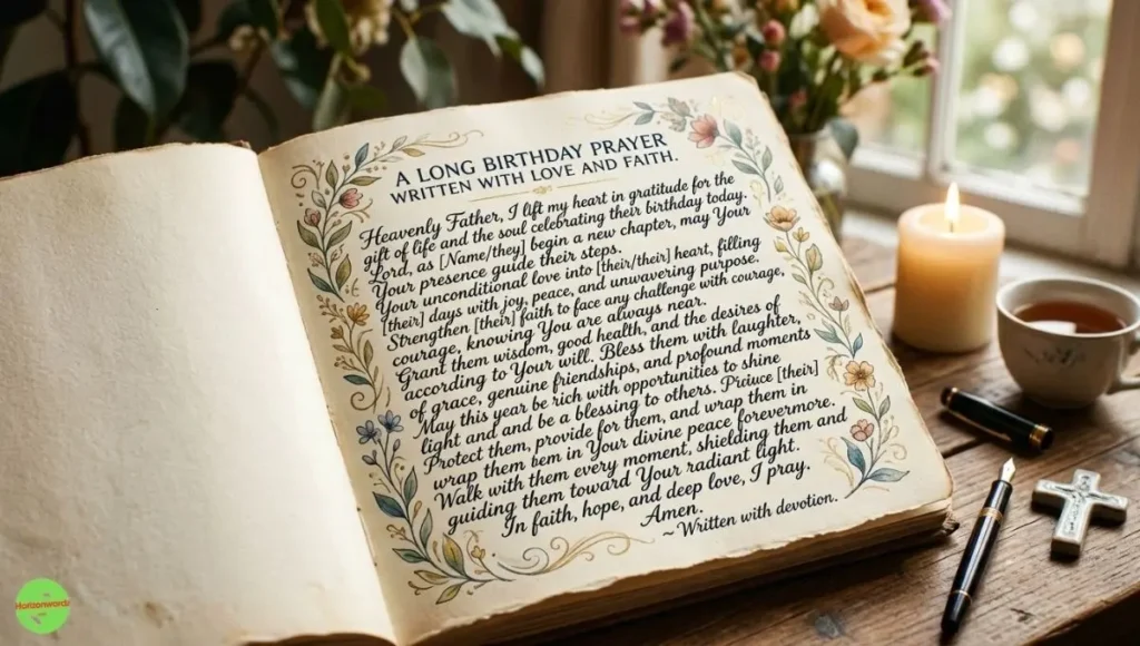 Long Birthday Prayer Written With Love and Faith