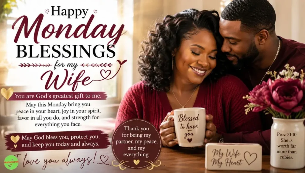 African American Monday Blessings for Wife