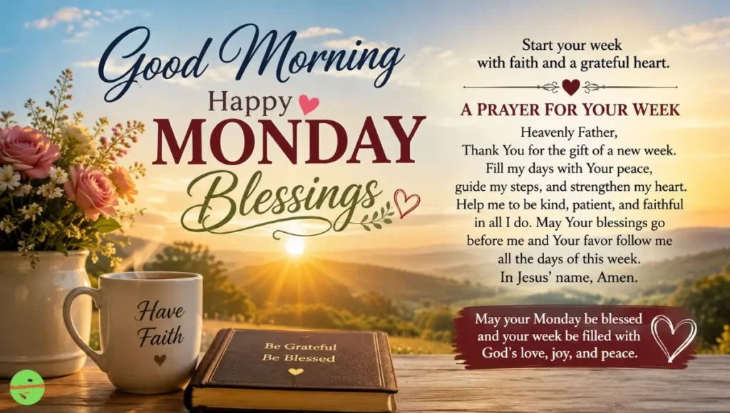 Beautiful Good Morning Monday Blessings