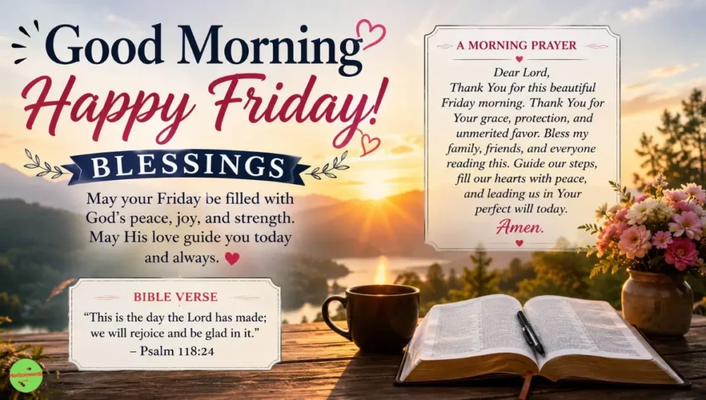 Good Morning Friday Blessings Quotes and Prayers Bible Verse