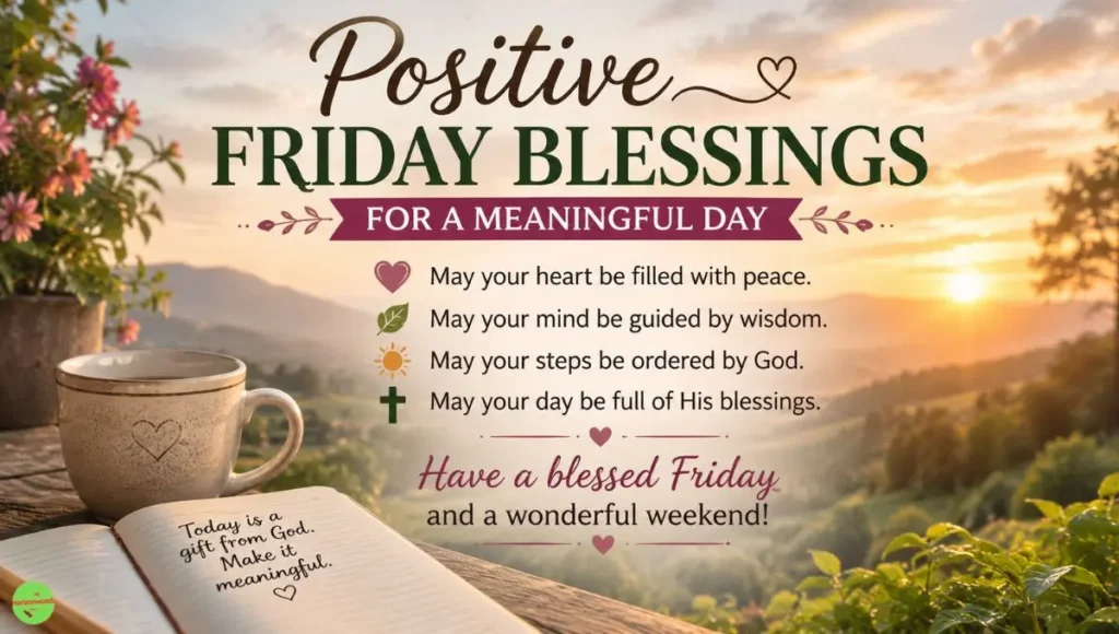 Positive Friday Blessings for a Meaningful Day