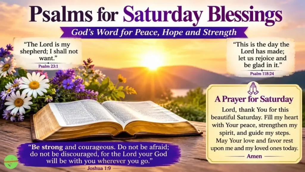 Psalms for Saturday Blessings