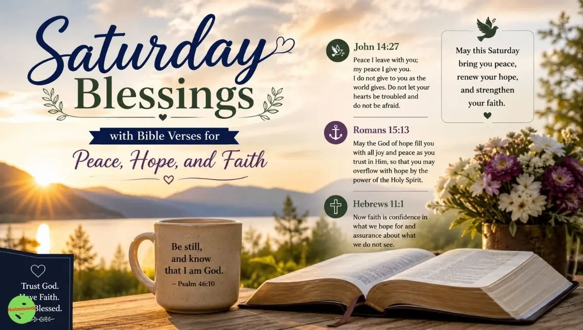 Saturday Blessings with Bible Verses for Peace, Hope, and Faith