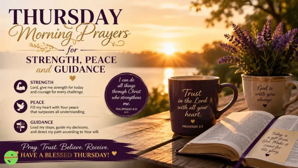 Thursday Morning Prayers for Strength, Peace and Guidance