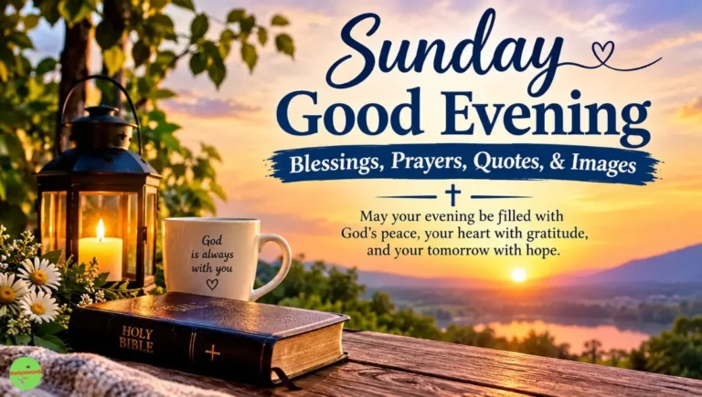 Sunday Good Evening Blessings, Prayers, Quotes, & Images