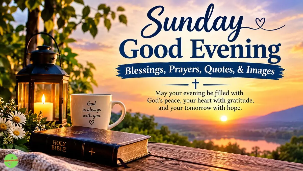Sunday Good Evening Blessings, Prayers, Quotes, & Images