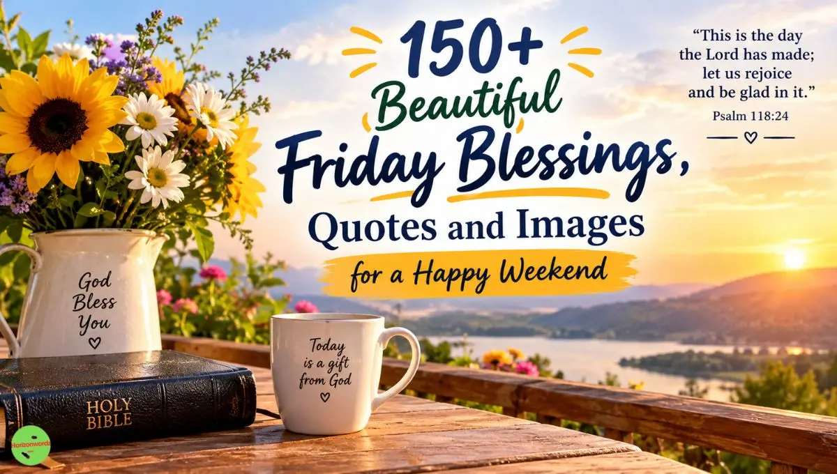 150+ Beautiful Friday Blessings, Quotes and Images for a Happy Weekend