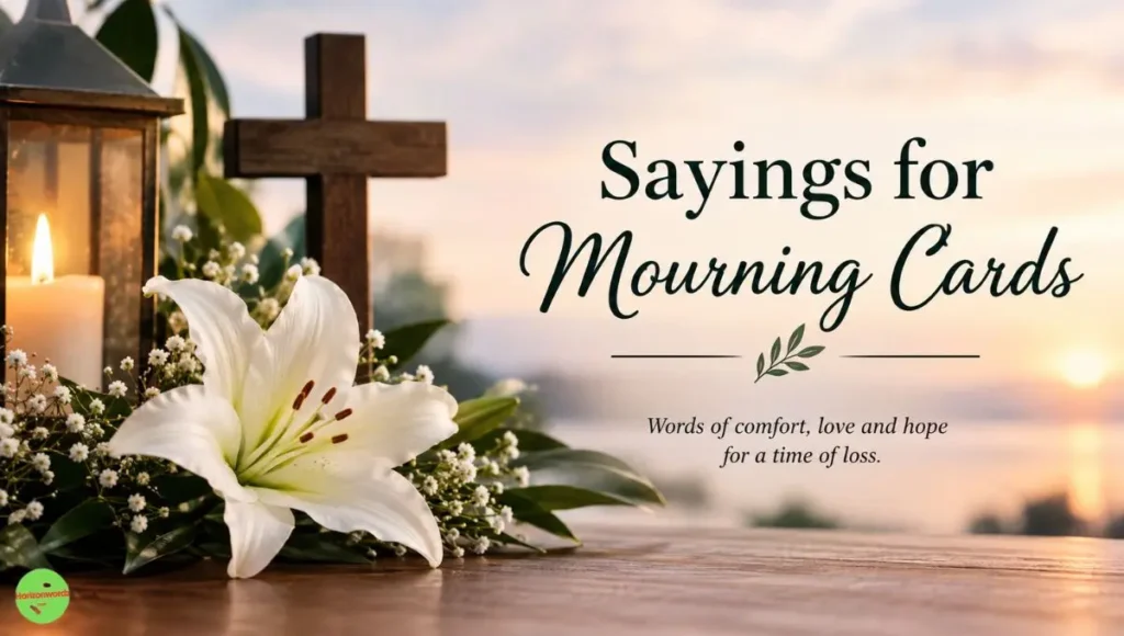 Sayings for mourning cards