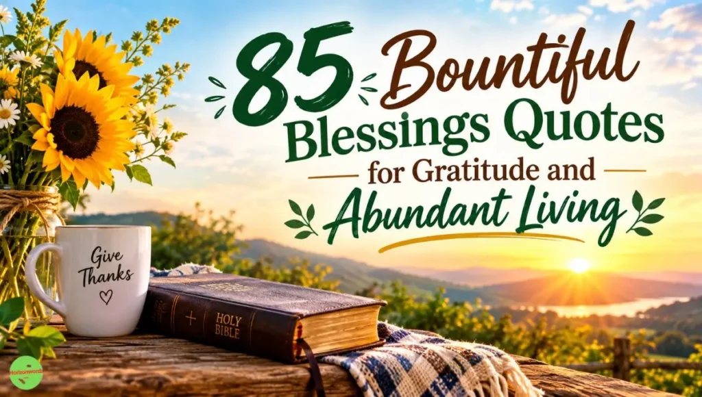 85 Bountiful Blessings Quotes for Gratitude and Abundant Living