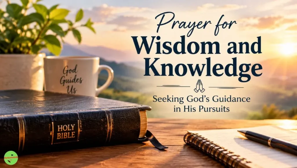 Prayer for Wisdom and Knowledge - Seeking God's Guidance in His Pursuits