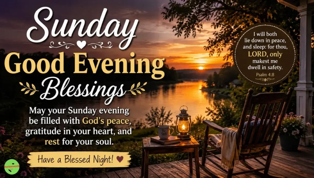 Sunday Good Evening Blessings