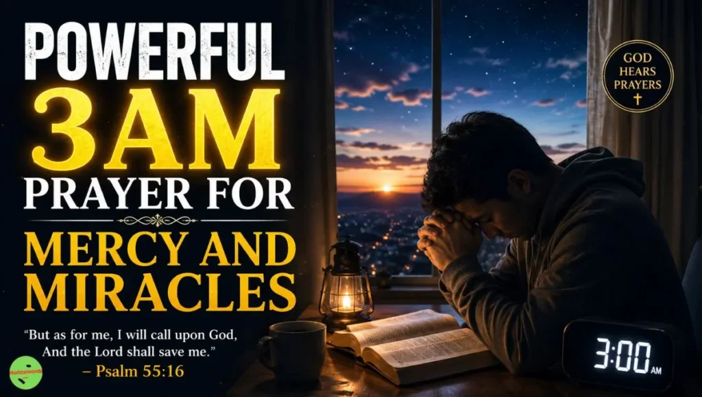 Powerful 3am Prayer for Mercy and Miracles