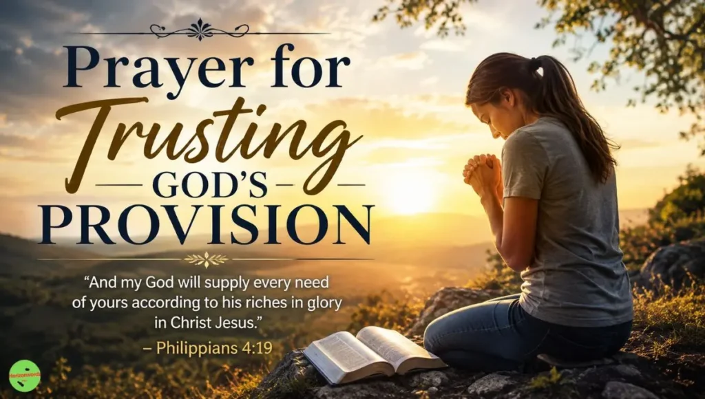 Prayer for Trusting God's Provision