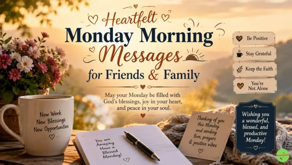 Heartfelt Monday Morning Messages for Friends & Family