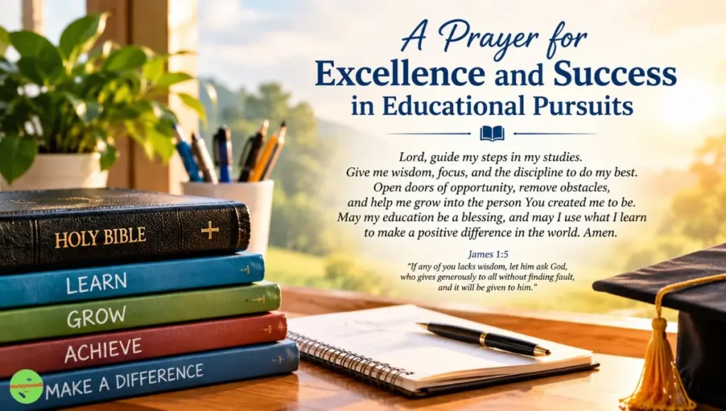A Prayer for Excellence and Success in Educational Pursuits