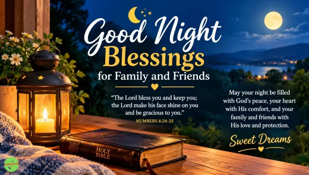 Good Night Blessings for Family and Friends