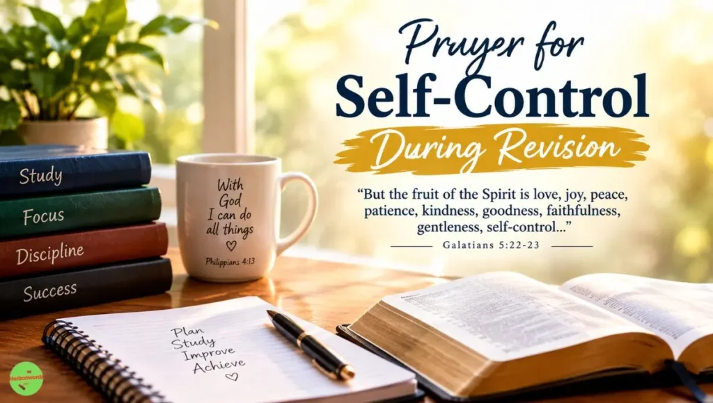 Prayer for Self-Control During Revision