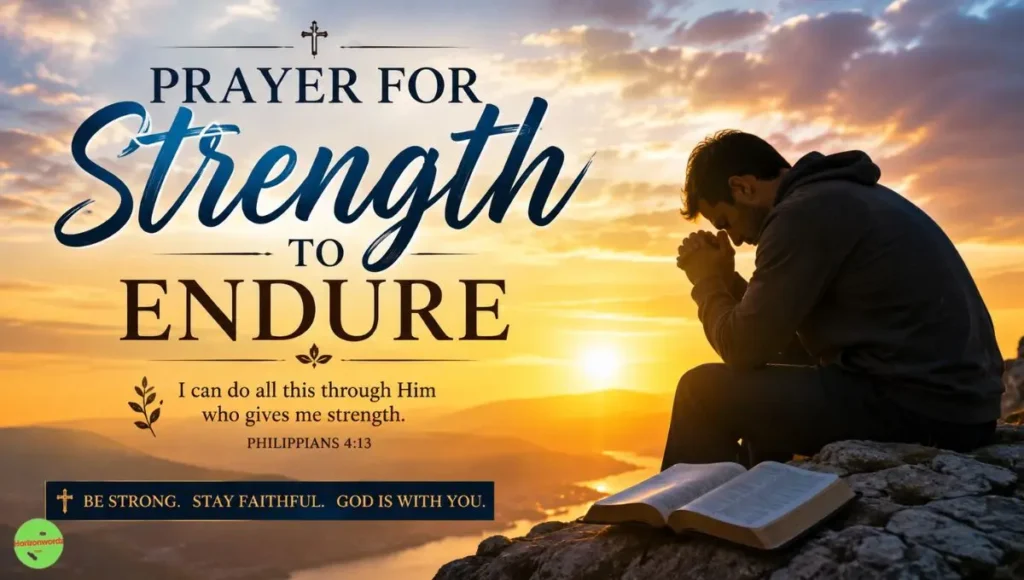 Prayer for Strength to Endure