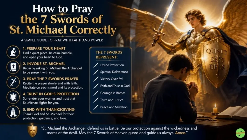 How to Pray the 7 Swords of St. Michael Correctly