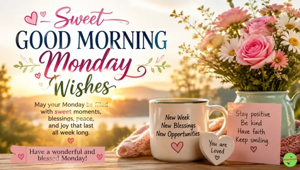 Sweet Good Morning Monday Wishes