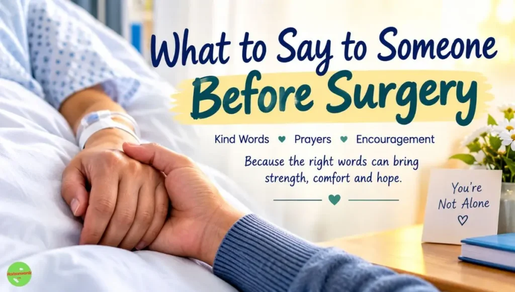 What to Say to Someone Before Surgery