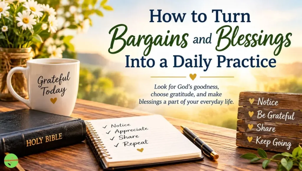 How to Turn Bargains and Blessings Into a Daily Practice