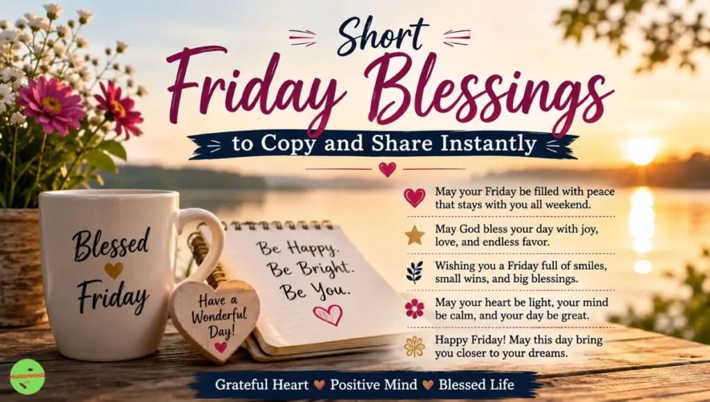 Short Friday Blessings to Copy and Share Instantly