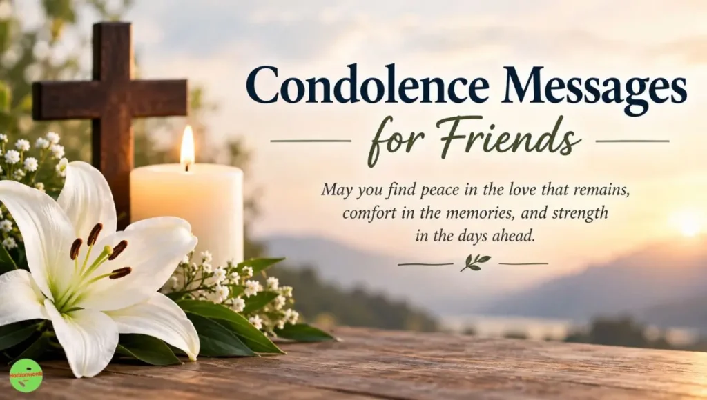 Condolence messages for friends
