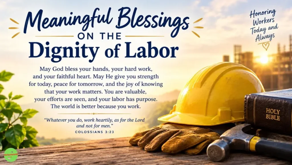 Meaningful Blessings on the Dignity of Labor