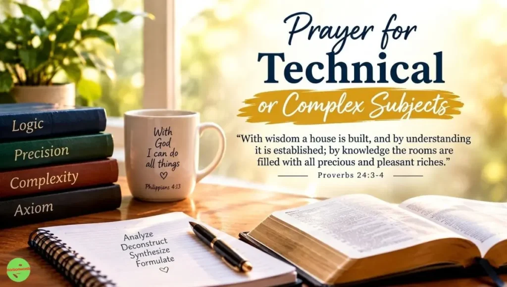 Prayer for Technical or Complex Subjects