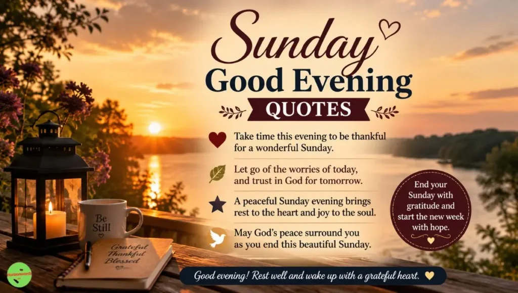 Sunday Good Evening Quotes
