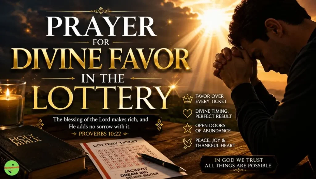 Prayer for Divine Favor in the Lottery