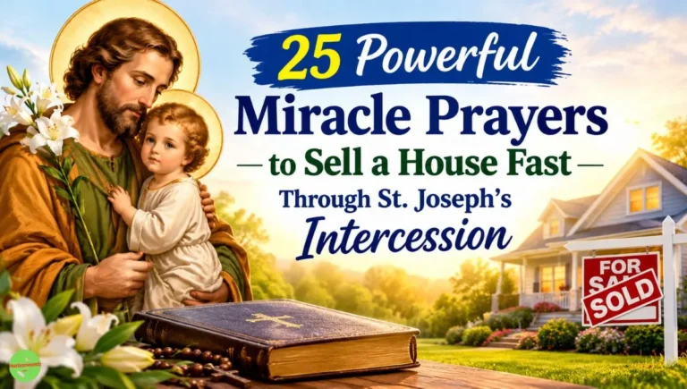 25 Powerful Miracle Prayers to Sell a House Fast Through St. Joseph's Intercession