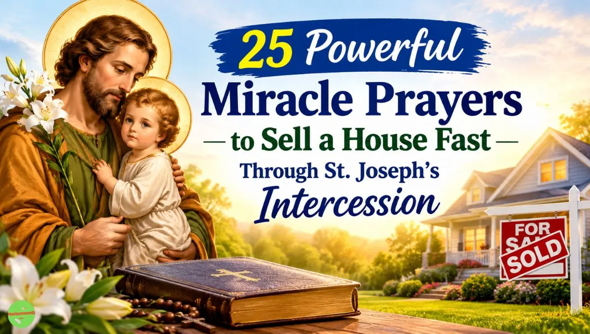 25 Powerful Miracle Prayers to Sell a House Fast Through St. Joseph's Intercession