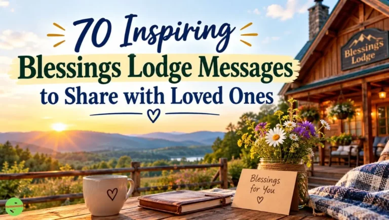 70 Inspiring Blessings Lodge Messages to Share with Loved Ones