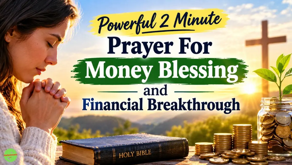 Powerful 2 Minute Prayer For Money Blessing and Financial Breakthrough
