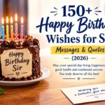 150+ Happy Birthday Wishes for Sir, Messages & Quotes (2026)