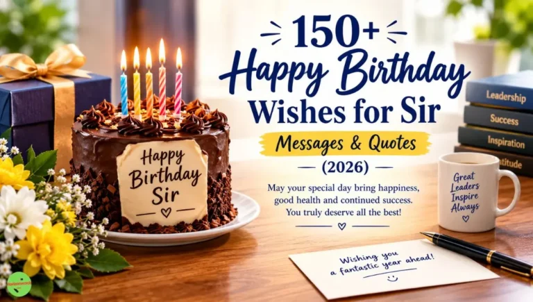 150+ Happy Birthday Wishes for Sir, Messages & Quotes (2026)