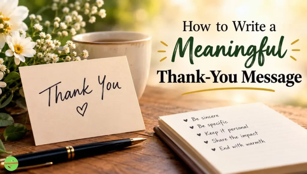 How to Write a Meaningful Thank-You Message