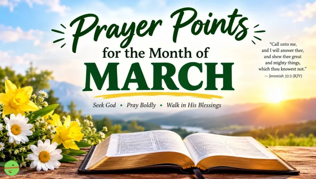 Prayer Points for the Month of March