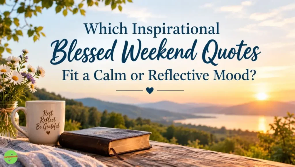 Which Inspirational Blessed Weekend Quotes Fit a Calm or Reflective Mood?
