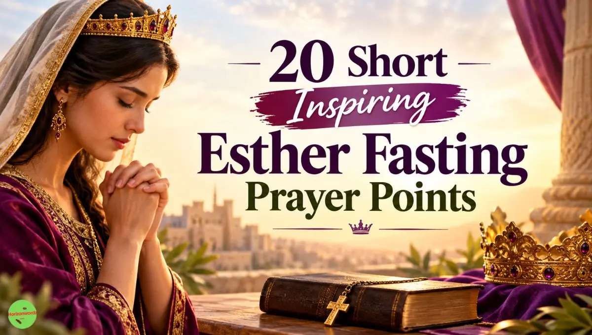20 Short Inspiring Esther Fasting Prayer Points
