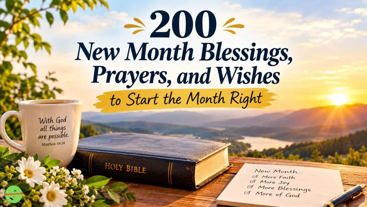 200 New Month Blessings, Prayers, and Wishes to Start the Month Right