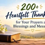 200+ Heartfelt Thank You for Your Prayers and Blessings and Messages