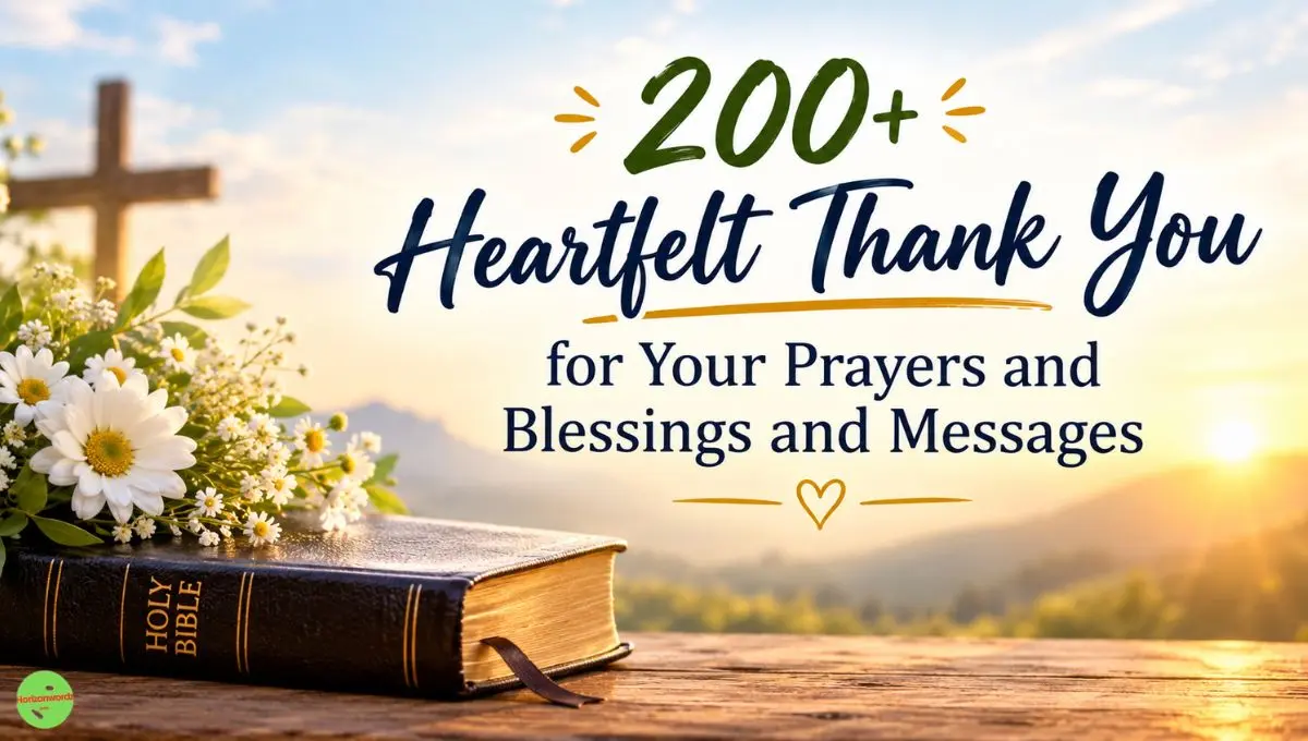 200+ Heartfelt Thank You for Your Prayers and Blessings and Messages
